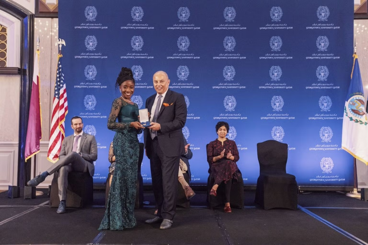 Fatima Yunusa, a Georgetown University in Qatar graduate, won the international Rhodes Scholarship, one of the most prestigious scholarships in the world. 
