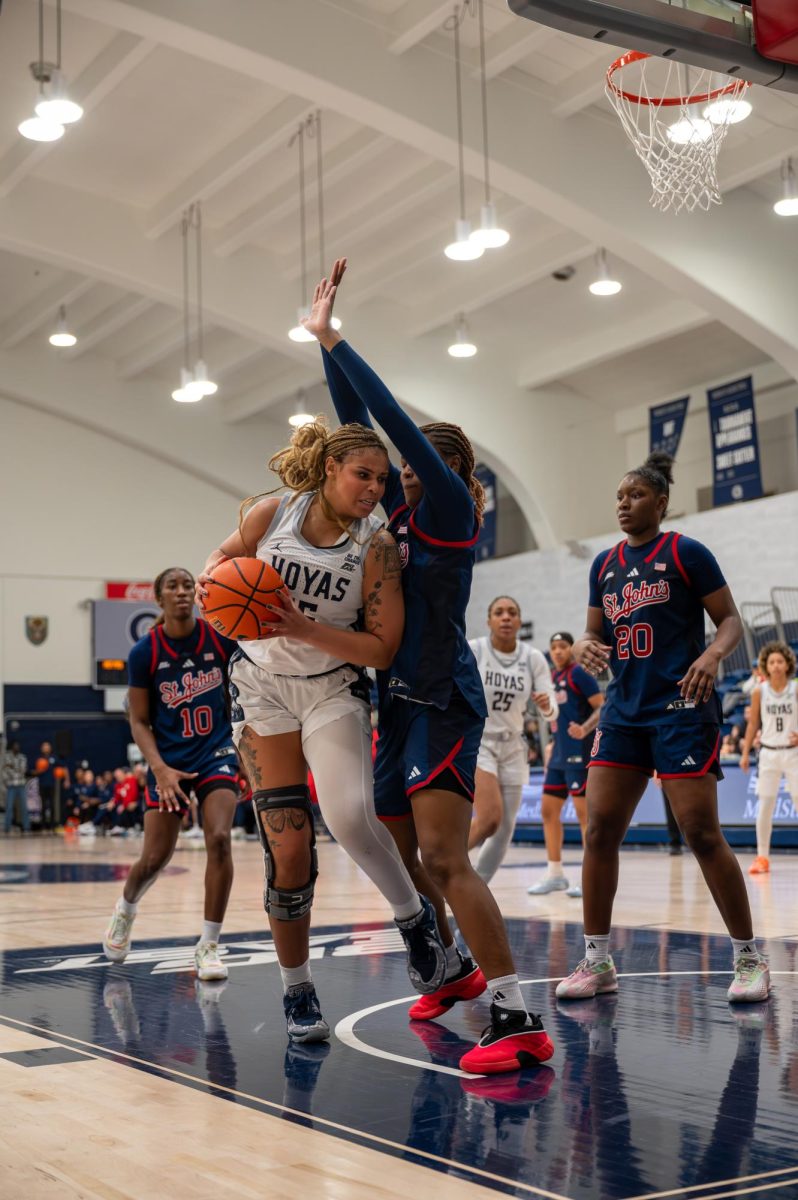 The Hoyas held the Red Storm scoreless for long stretches of the game, en route to a dominating victory.