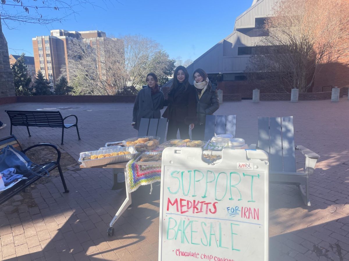 Georgetown University's Iranian Cultural Society (ICS) hosted a fundraiser Jan. 21 to help purchase medical supplies for injured Iranian protestors.