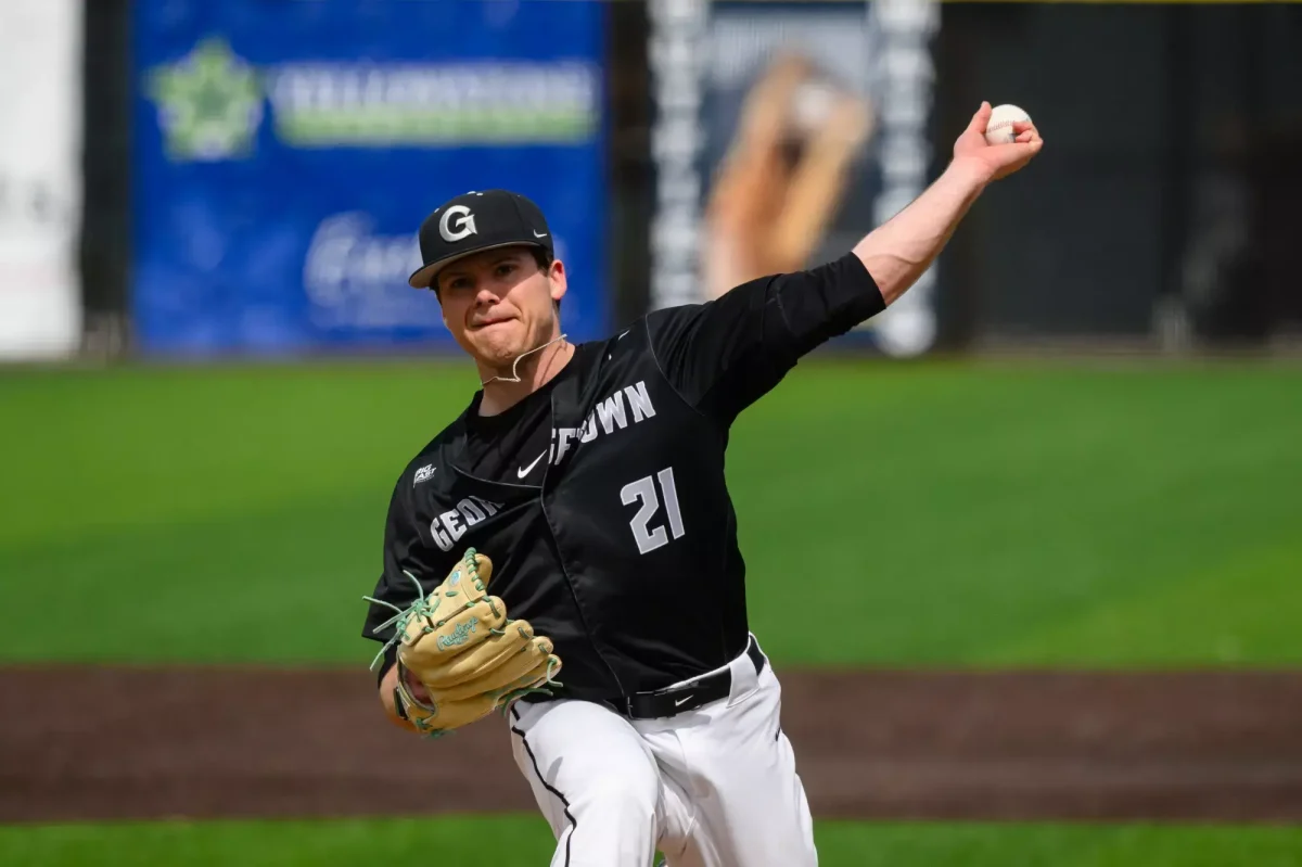 Graduate pitcher JT Raab was named to the preseason all-Big East team and will be the Hoyas' ace entering this season.