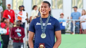 Sophomore Jaden Marchan earned first team All-American honors for his seventh-place finish in the 400-meter.